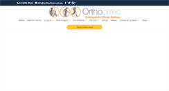Desktop Screenshot of orthoclinic.com.au